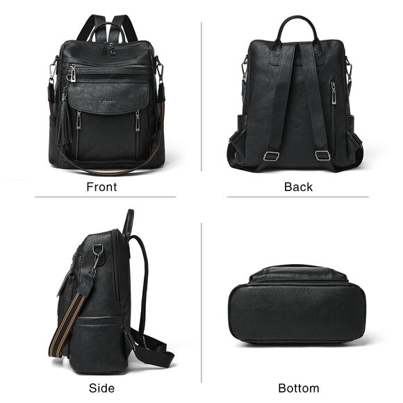 6493 Backpack Purse Fashion Leather Backpack Purse Designer Travel Backpack main image 4